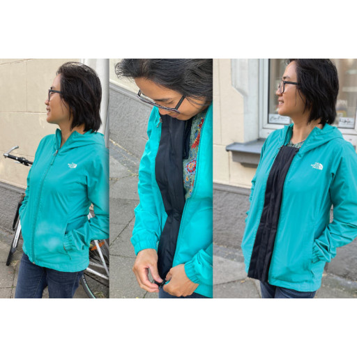 Jacke zu eng -> einzippen