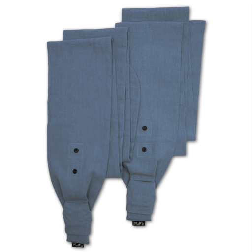 MaMo wrap style shoulder straps - Ramie smokey blue