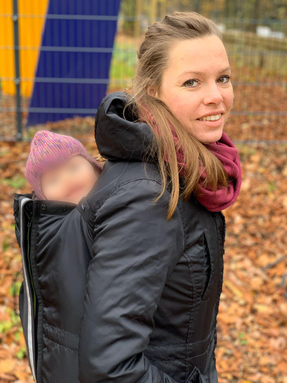 Babywearing coat back carry best sale