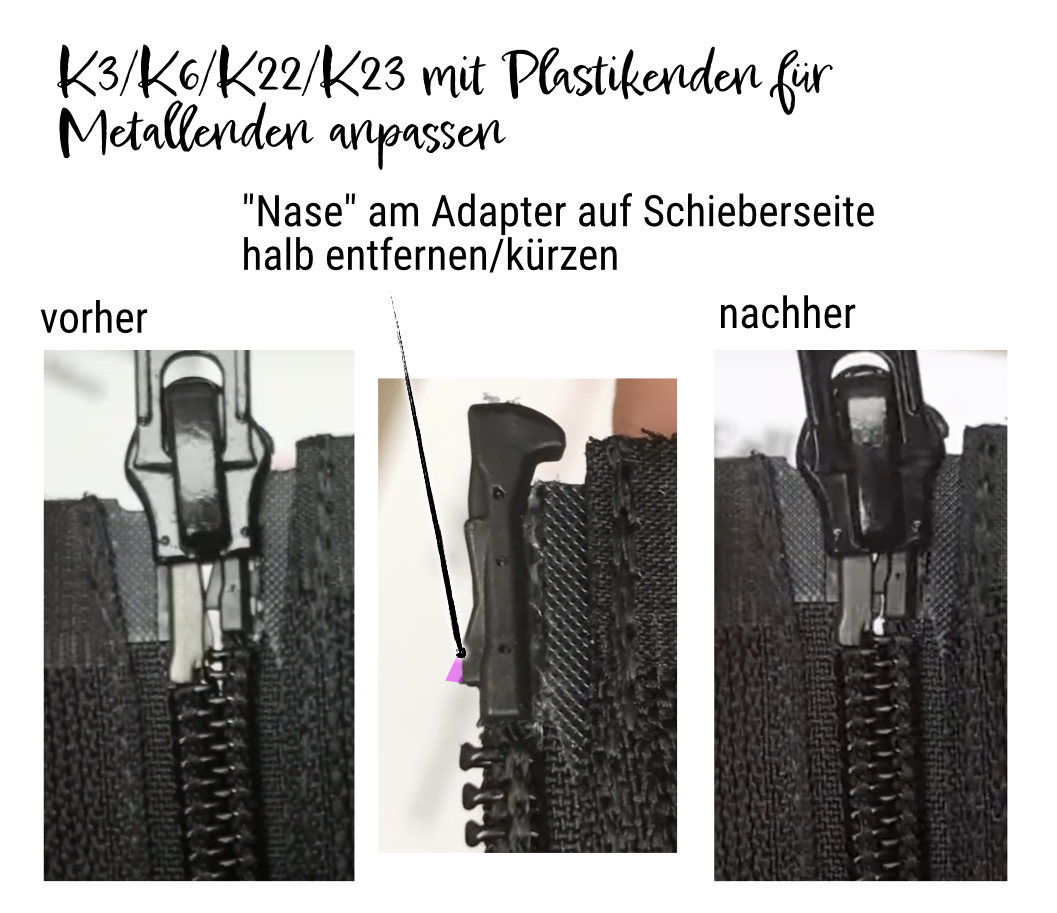 Mein K3 / K6 / K22 / K23 passt nicht oder nur auf 1 Seite
