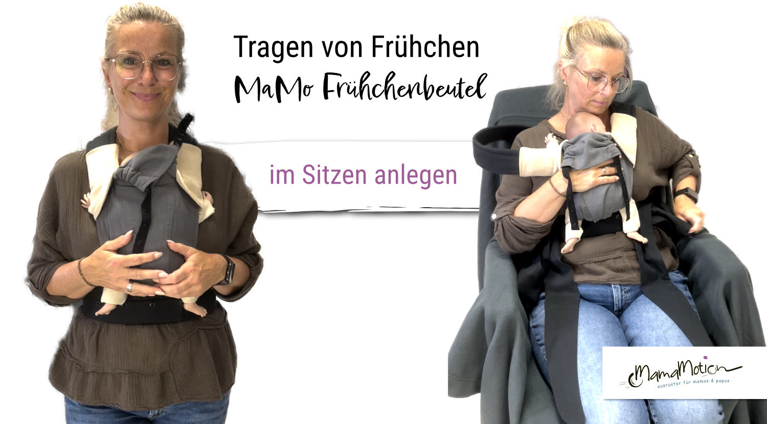 Anleitung Frühchen tragen im Sitzen (YouTube-Vorschau)